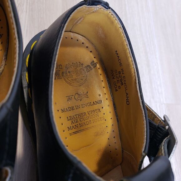 Doc Martens 8065 Mary Jane Black Leather Shoes Women’s Size 6 Vtg 90s Double - Picture 8 of 10